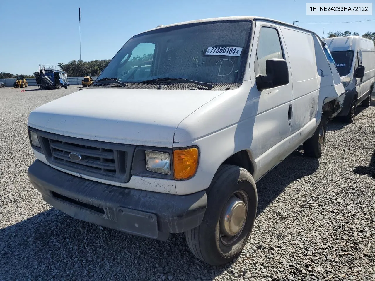 2003 Ford Econoline E250 Van VIN: 1FTNE24233HA72122 Lot: 77866184