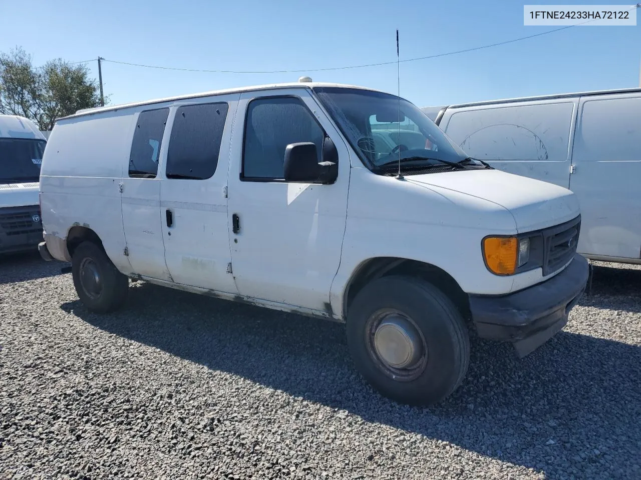 2003 Ford Econoline E250 Van VIN: 1FTNE24233HA72122 Lot: 77866184