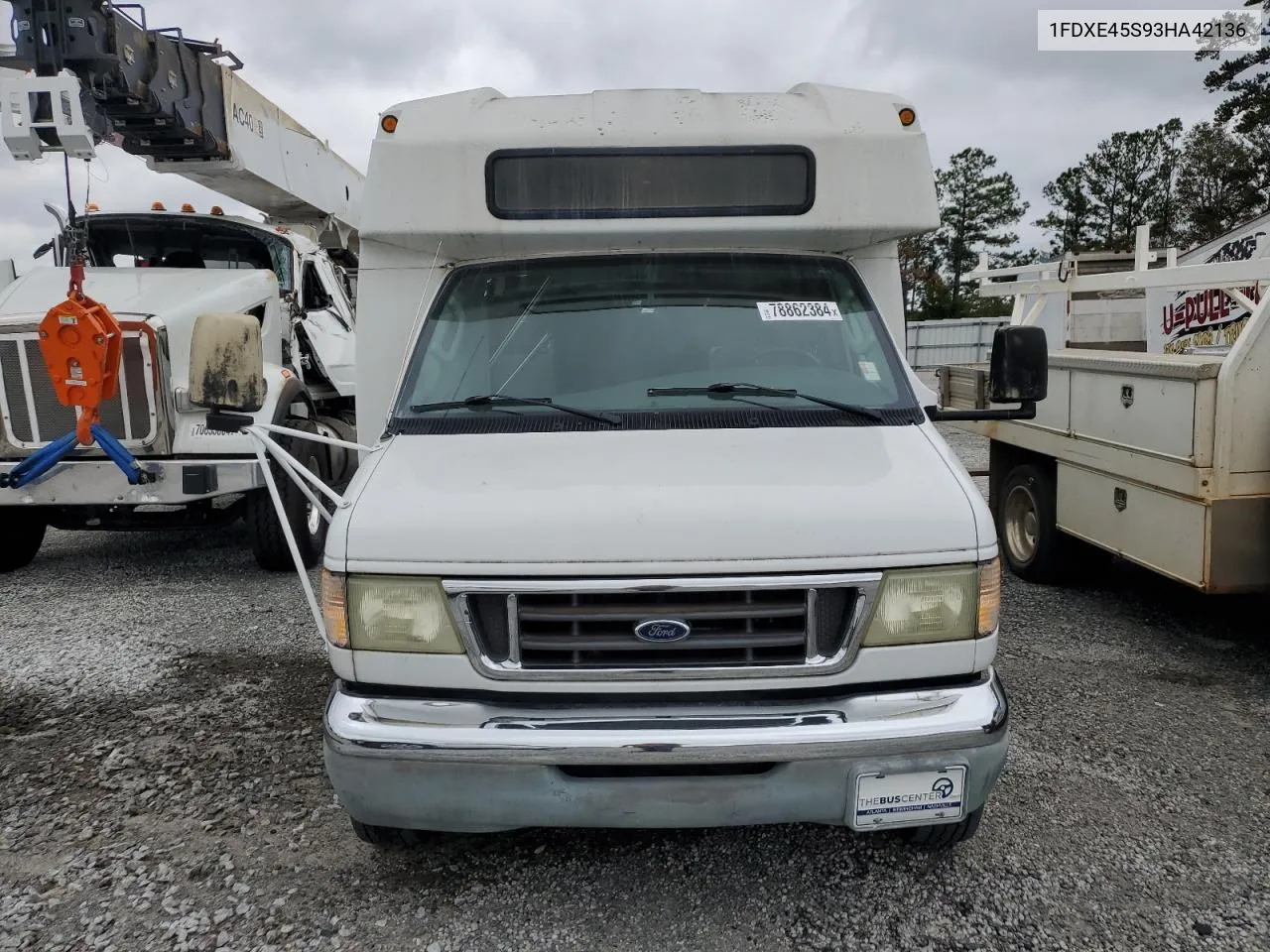 2003 Ford Econoline E450 Super Duty Cutaway Van VIN: 1FDXE45S93HA42136 Lot: 78862384