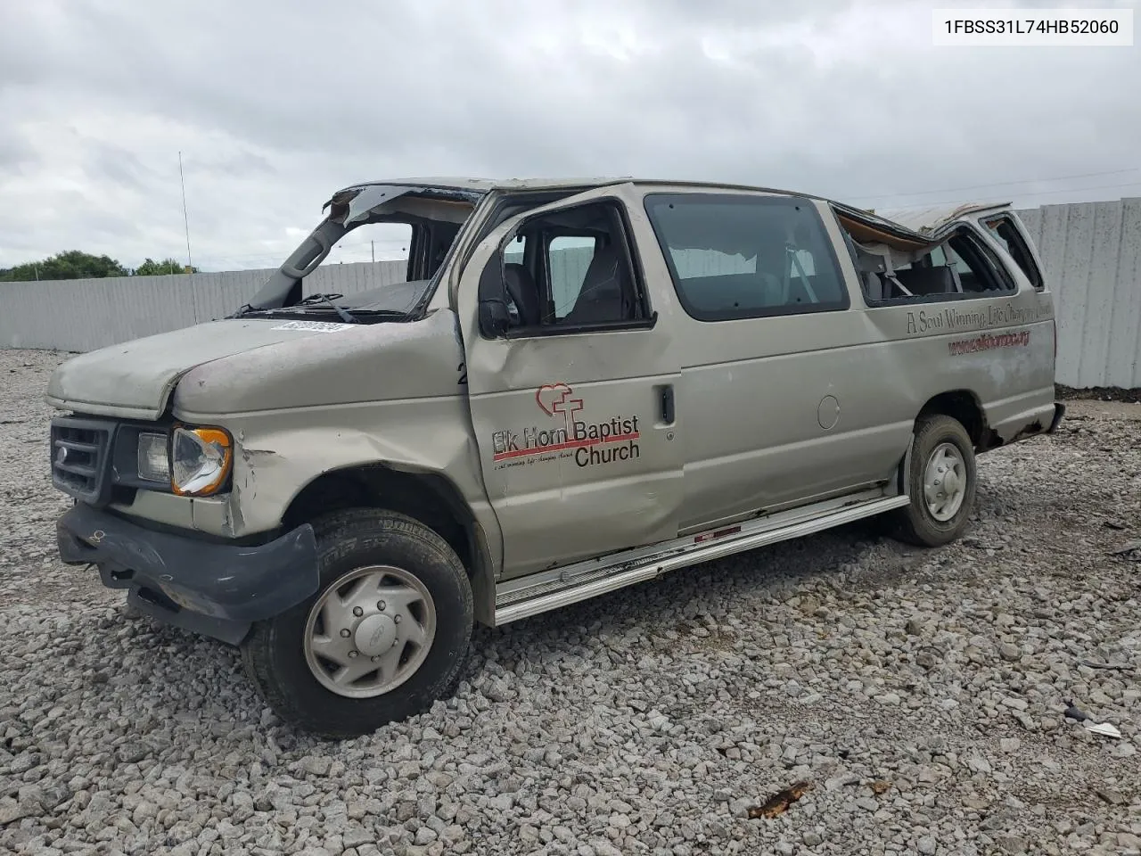 2004 Ford Econoline E350 Super Duty Wagon VIN: 1FBSS31L74HB52060 Lot: 62207624