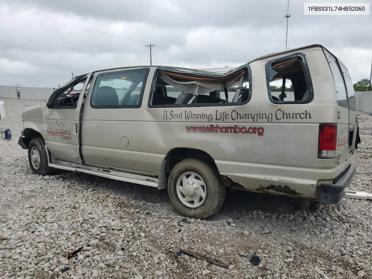 2004 Ford Econoline E350 Super Duty Wagon VIN: 1FBSS31L74HB52060 Lot: 62207624