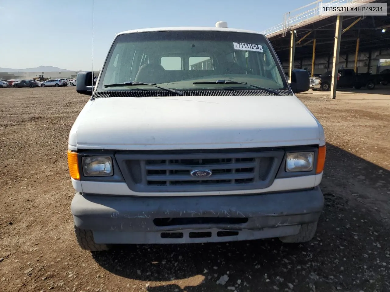 2004 Ford Econoline E350 Super Duty Wagon VIN: 1FBSS31LX4HB49234 Lot: 71131254