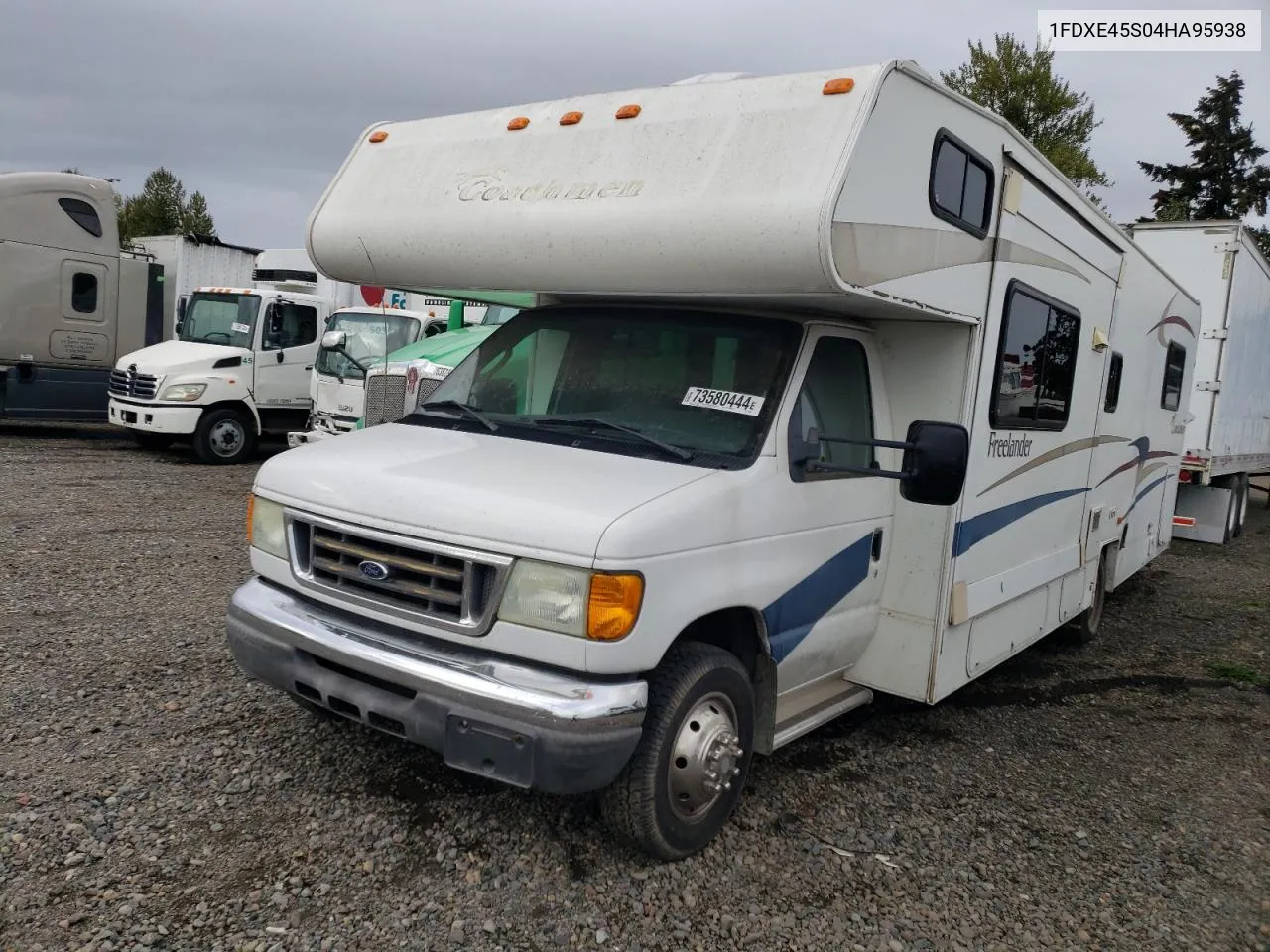 2004 Ford Econoline E450 Super Duty Cutaway Van VIN: 1FDXE45S04HA95938 Lot: 73580444