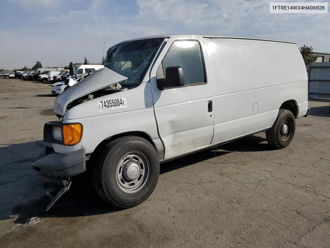 2004 Ford Econoline E150 Van VIN: 1FTRE14W34HA06928 Lot: 74355084