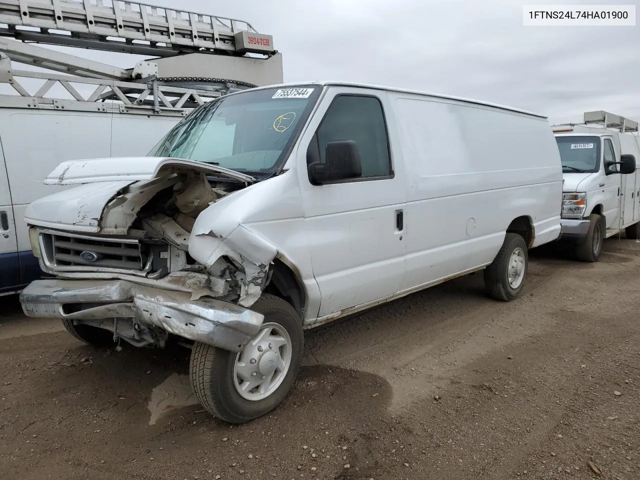 2004 Ford Econoline E250 Van VIN: 1FTNS24L74HA01900 Lot: 75537544