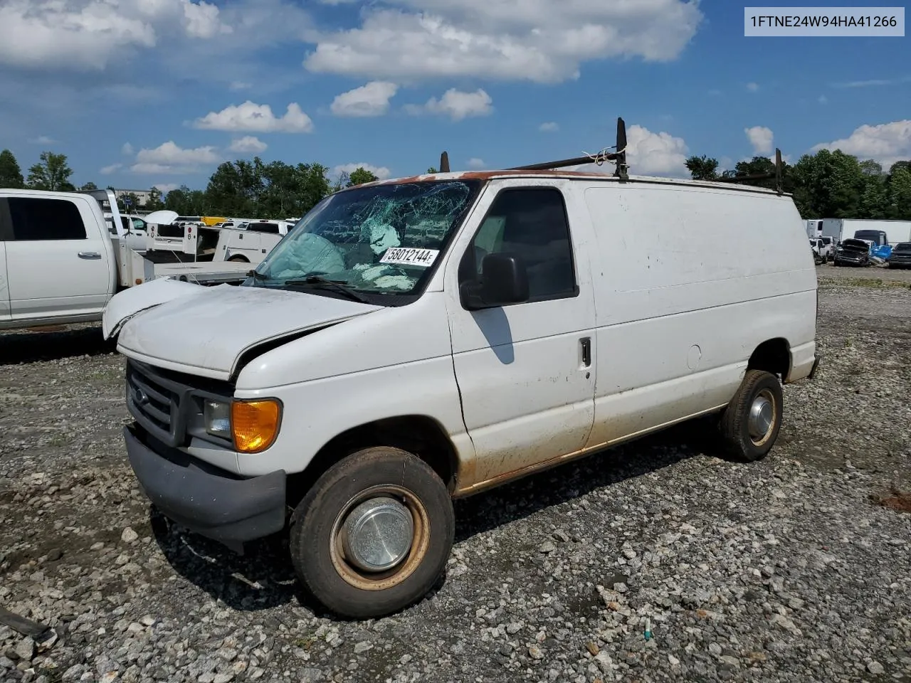 2004 Ford Econoline E250 Van VIN: 1FTNE24W94HA41266 Lot: 76888334