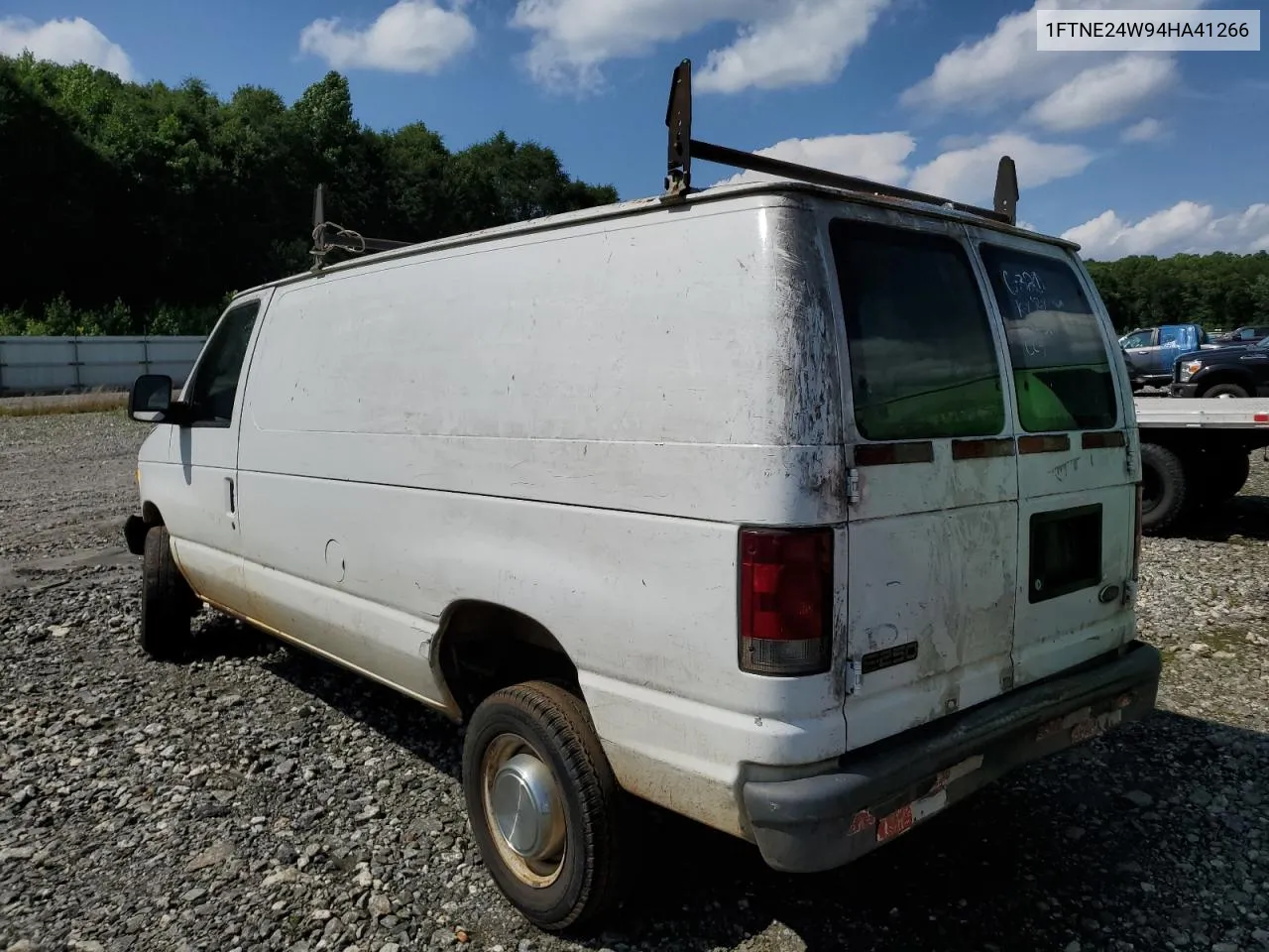 2004 Ford Econoline E250 Van VIN: 1FTNE24W94HA41266 Lot: 76888334