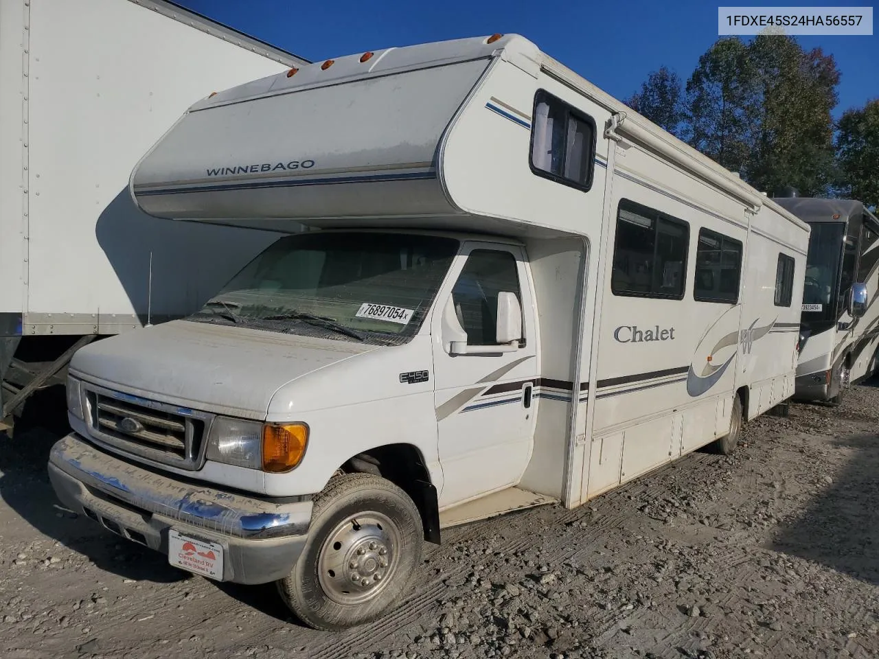 2004 Ford Econoline E450 Super Duty Cutaway Van VIN: 1FDXE45S24HA56557 Lot: 76897054