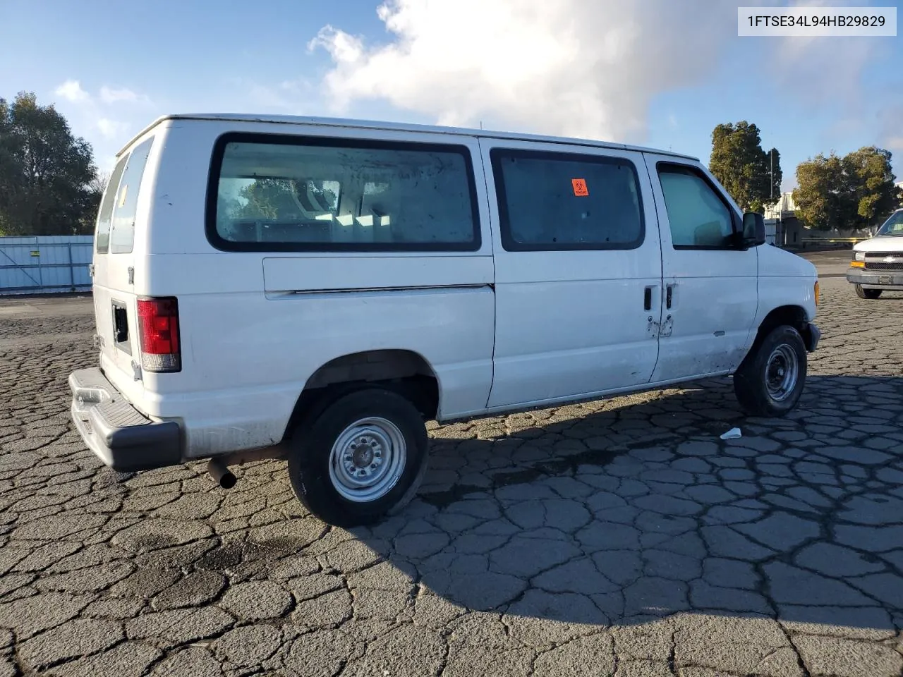 2004 Ford Econoline E350 Super Duty Van VIN: 1FTSE34L94HB29829 Lot: 80350264