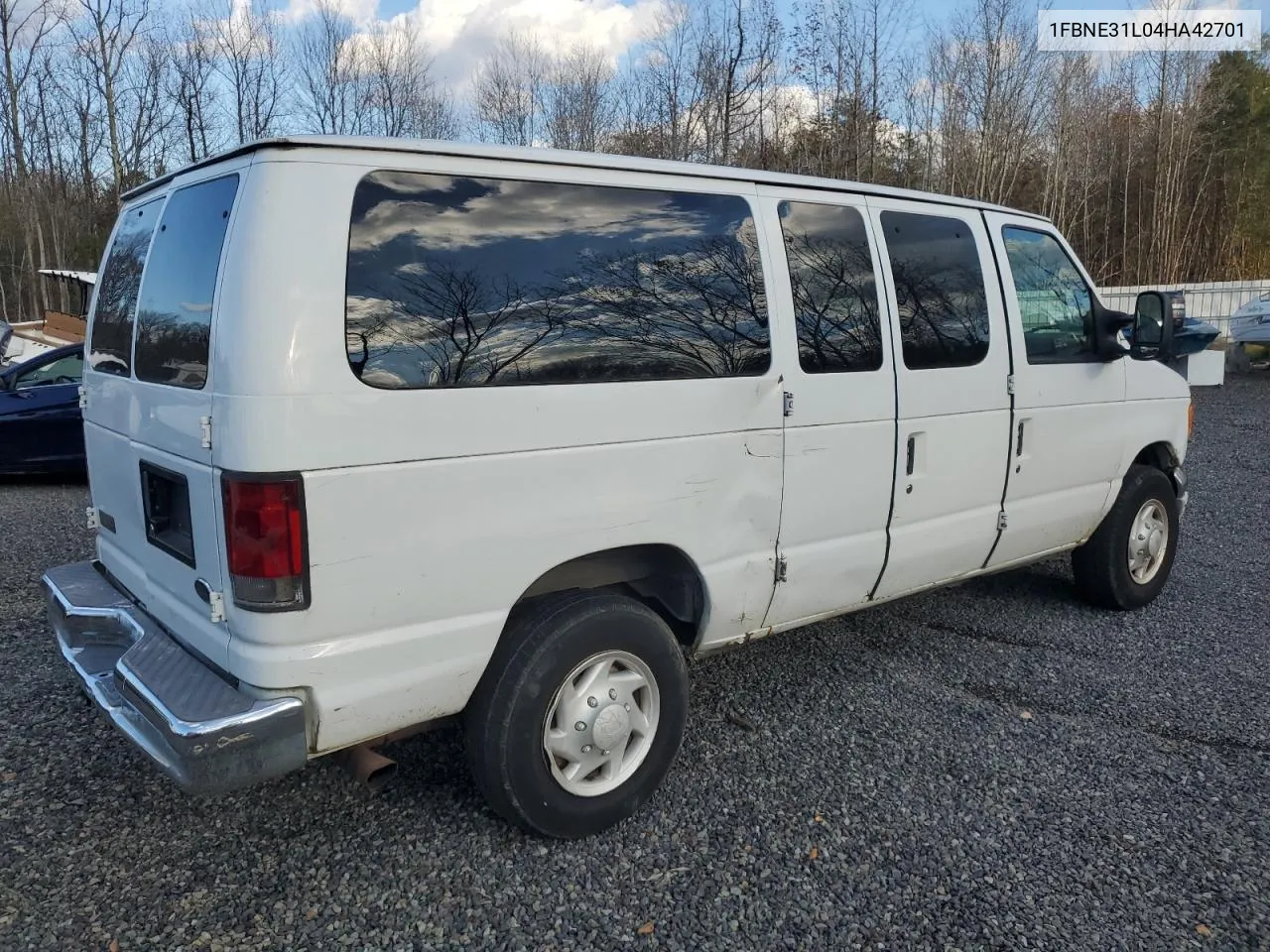 2004 Ford Econoline E350 Super Duty Wagon VIN: 1FBNE31L04HA42701 Lot: 80443874