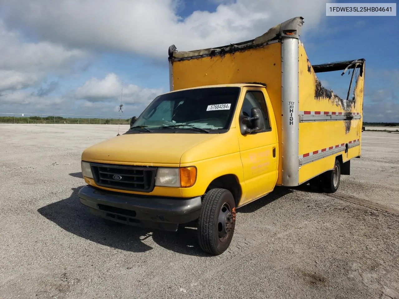 2005 Ford Econoline E350 Super Duty Cutaway Van VIN: 1FDWE35L25HB04641 Lot: 57684284