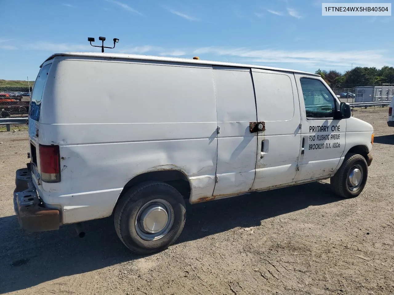 2005 Ford Econoline E250 Van VIN: 1FTNE24WX5HB40504 Lot: 60911684