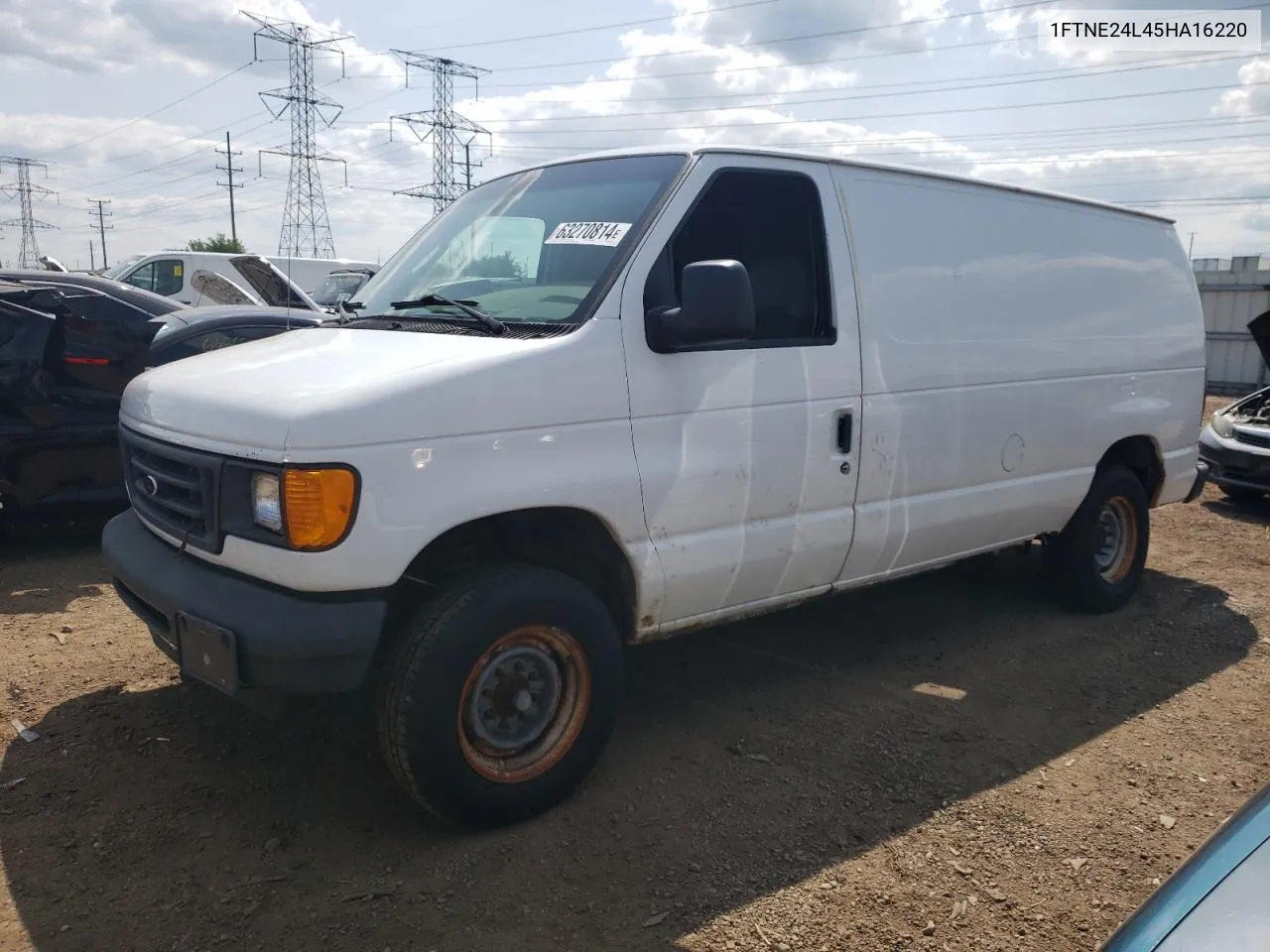 2005 Ford Econoline E250 Van VIN: 1FTNE24L45HA16220 Lot: 63270814