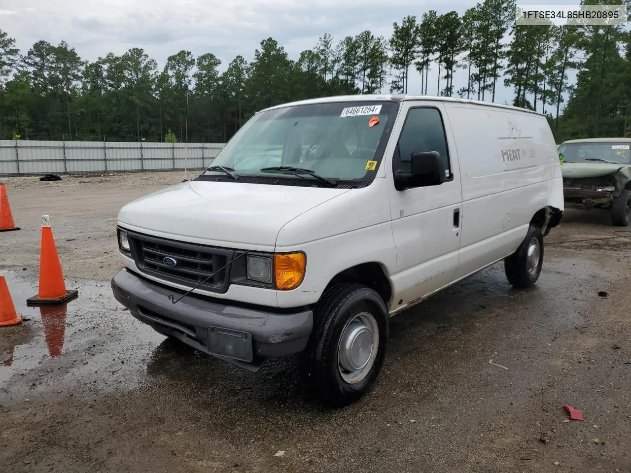 2005 Ford Econoline E350 Super Duty Van VIN: 1FTSE34L85HB20895 Lot: 64661254