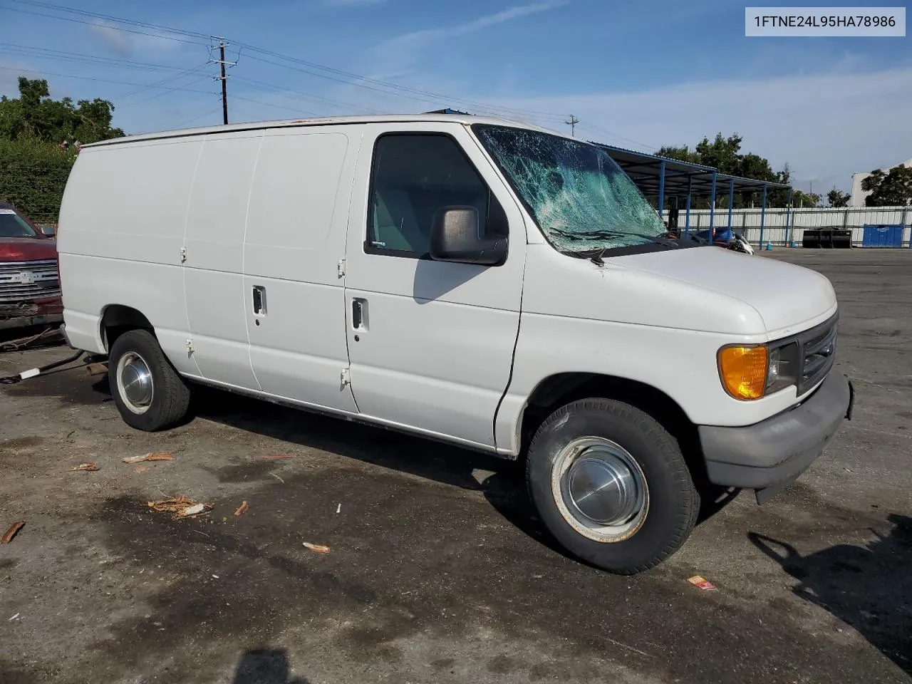 2005 Ford Econoline E250 Van VIN: 1FTNE24L95HA78986 Lot: 68269684