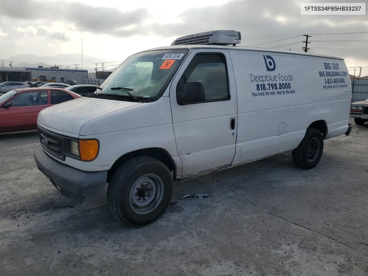 2005 Ford Econoline E350 Super Duty Van VIN: 1FTSS34P85HB33237 Lot: 68367034