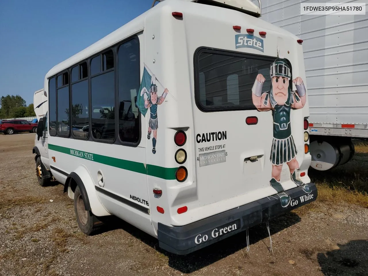 2005 Ford Econoline E350 Super Duty Cutaway Van VIN: 1FDWE35P95HA51780 Lot: 69976104