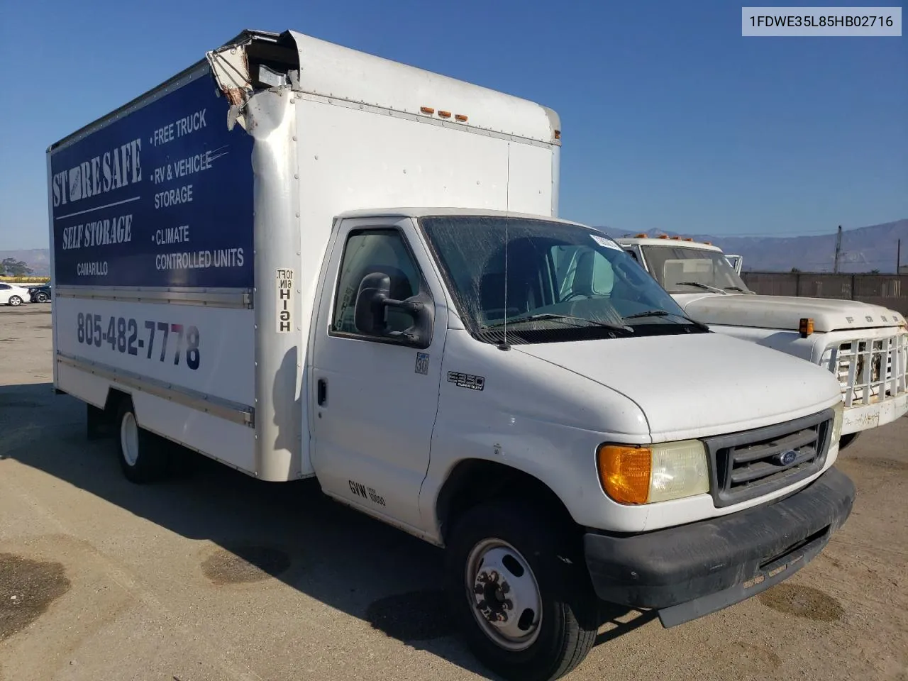 2005 Ford Econoline E350 Super Duty Cutaway Van VIN: 1FDWE35L85HB02716 Lot: 72803074