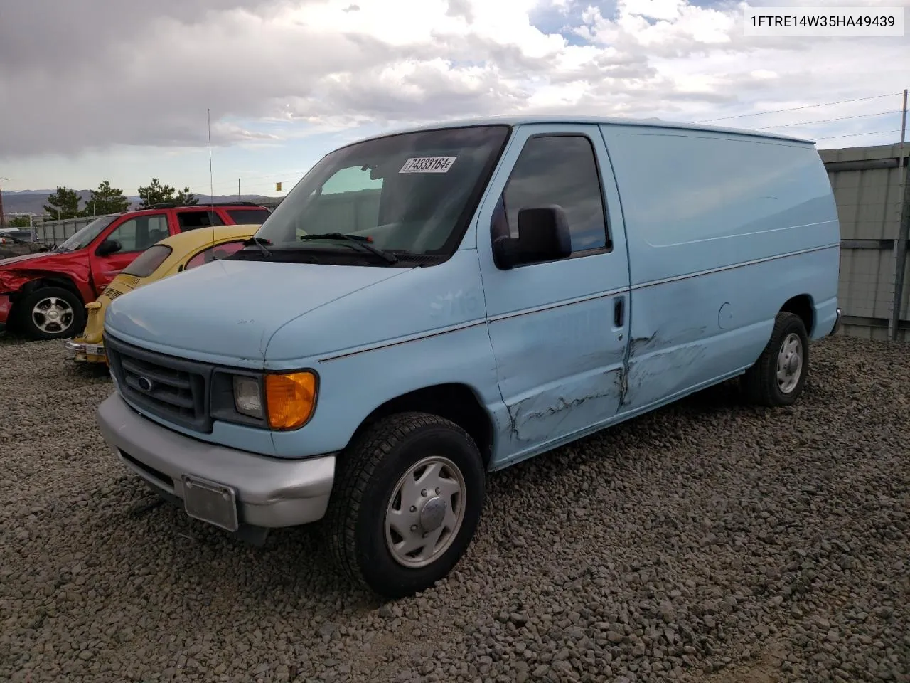 2005 Ford Econoline E150 Van VIN: 1FTRE14W35HA49439 Lot: 74333164