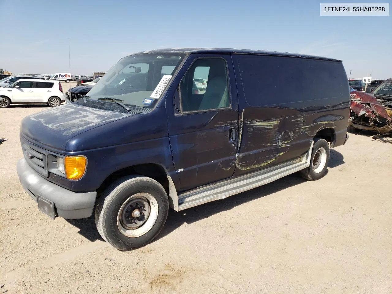 2005 Ford Econoline E250 Van VIN: 1FTNE24L55HA05288 Lot: 75017754