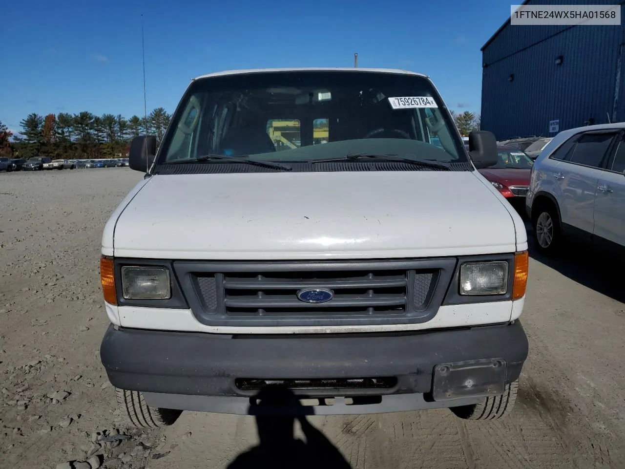 2005 Ford Econoline E250 Van VIN: 1FTNE24WX5HA01568 Lot: 75926784