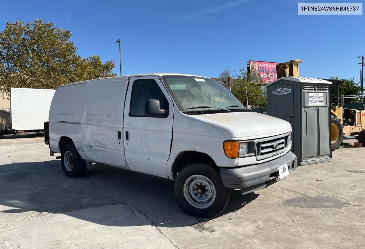 2005 Ford Econoline E250 Van VIN: 1FTNE24W85HB46737 Lot: 77221024