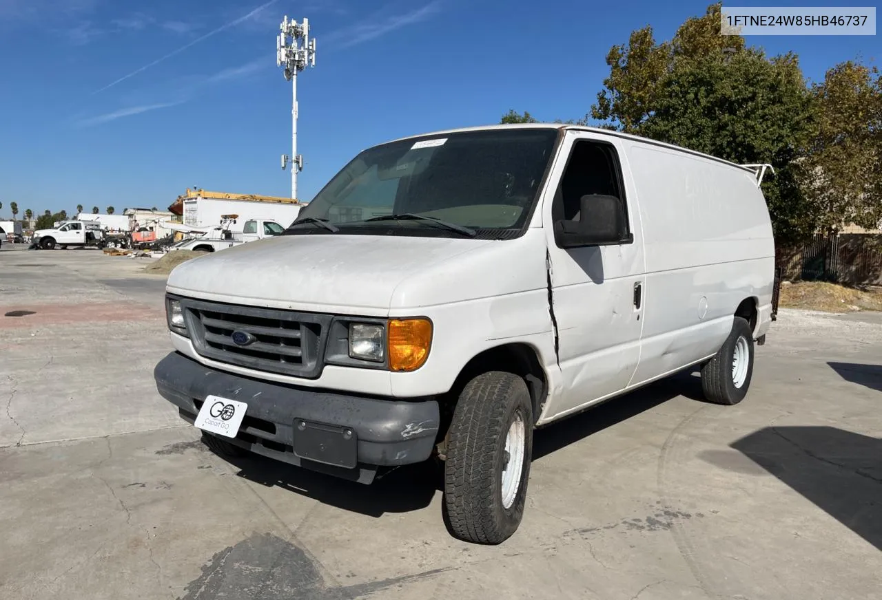 2005 Ford Econoline E250 Van VIN: 1FTNE24W85HB46737 Lot: 77221024