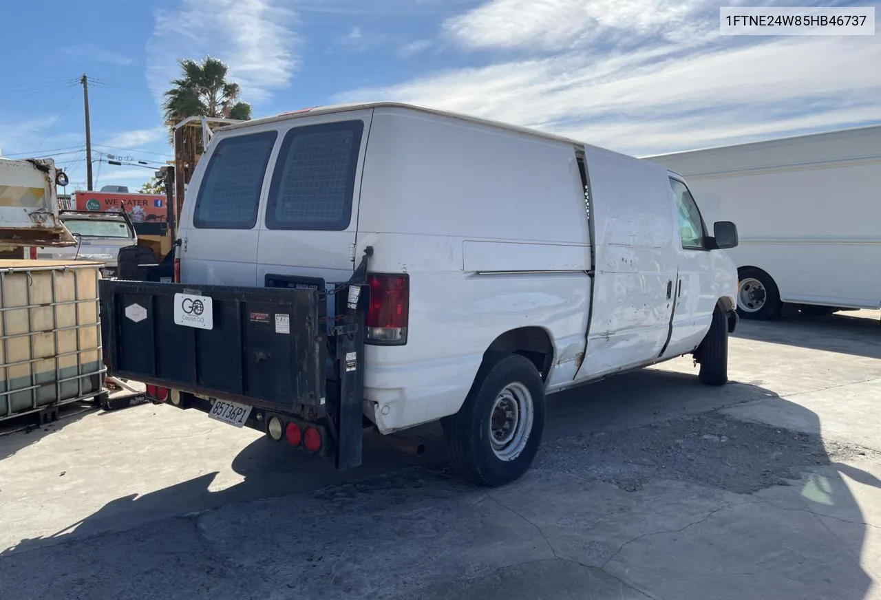 2005 Ford Econoline E250 Van VIN: 1FTNE24W85HB46737 Lot: 77221024