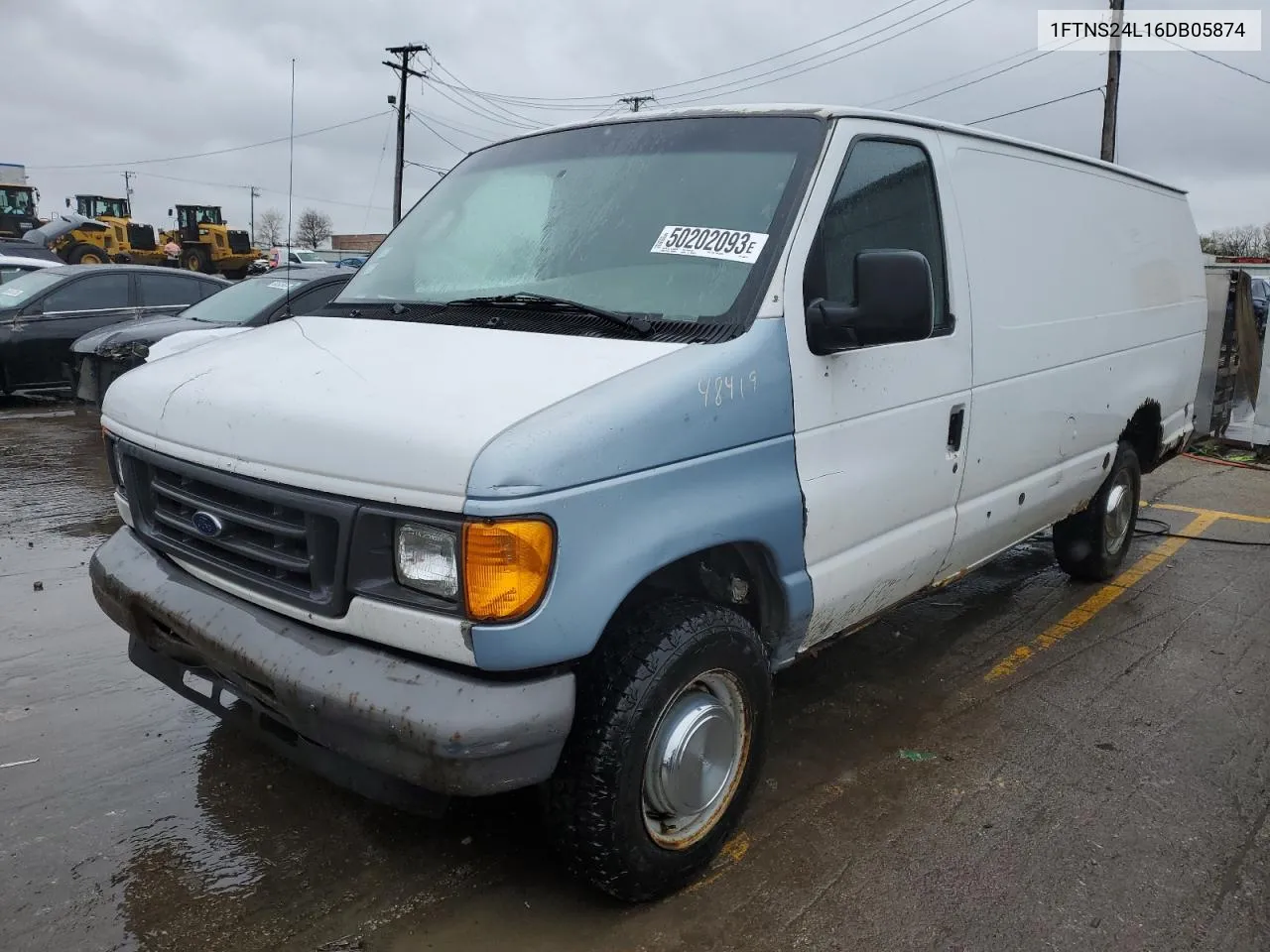 2006 Ford Econoline E250 Van VIN: 1FTNS24L16DB05874 Lot: 50202093