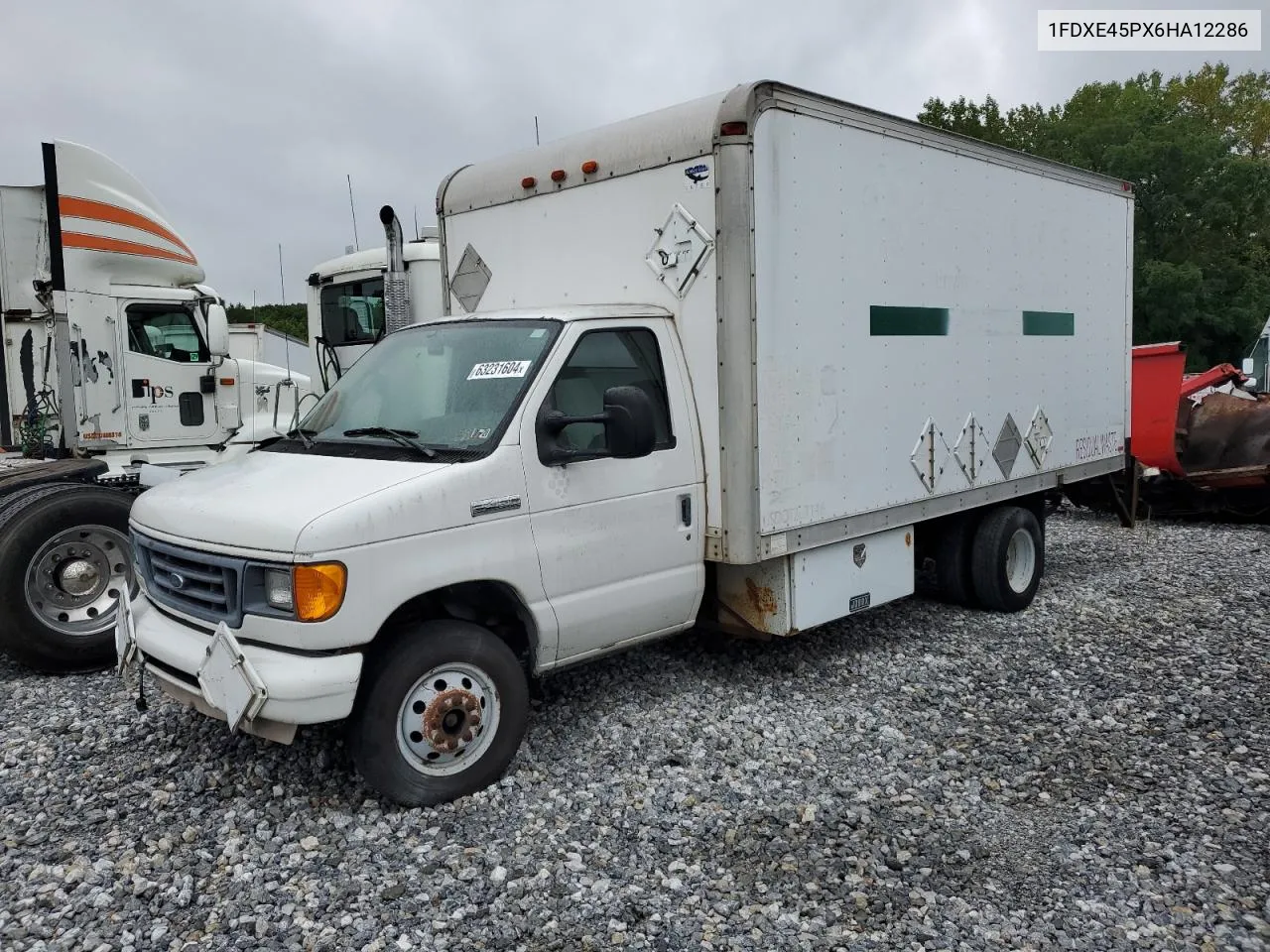 2006 Ford Econoline E450 Super Duty Cutaway Van VIN: 1FDXE45PX6HA12286 Lot: 63231604