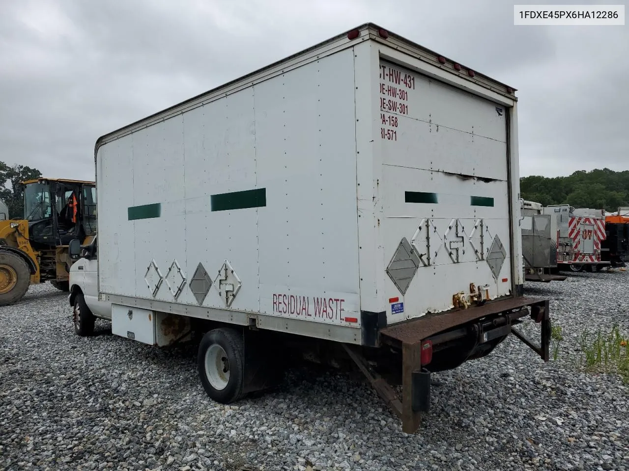 2006 Ford Econoline E450 Super Duty Cutaway Van VIN: 1FDXE45PX6HA12286 Lot: 63231604