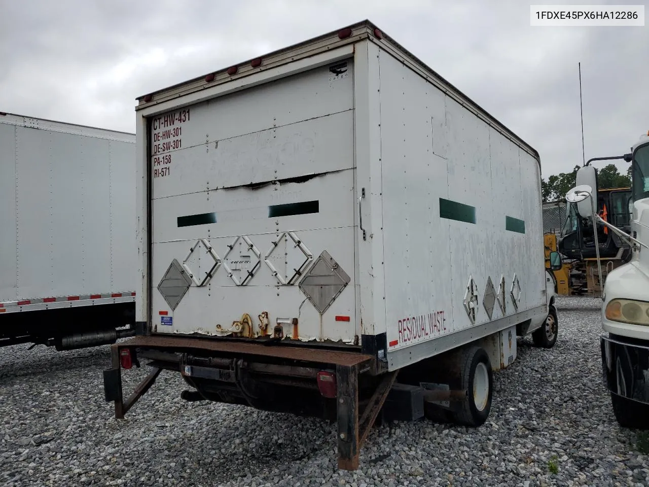 2006 Ford Econoline E450 Super Duty Cutaway Van VIN: 1FDXE45PX6HA12286 Lot: 63231604