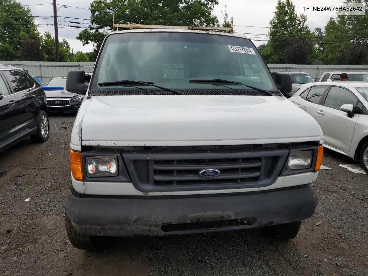 2006 Ford Econoline E250 Van VIN: 1FTNE24W76HA52642 Lot: 63937804