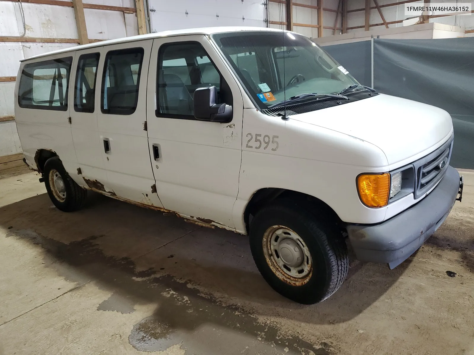 2006 Ford Econoline E150 Wagon VIN: 1FMRE11W46HA36152 Lot: 66583144