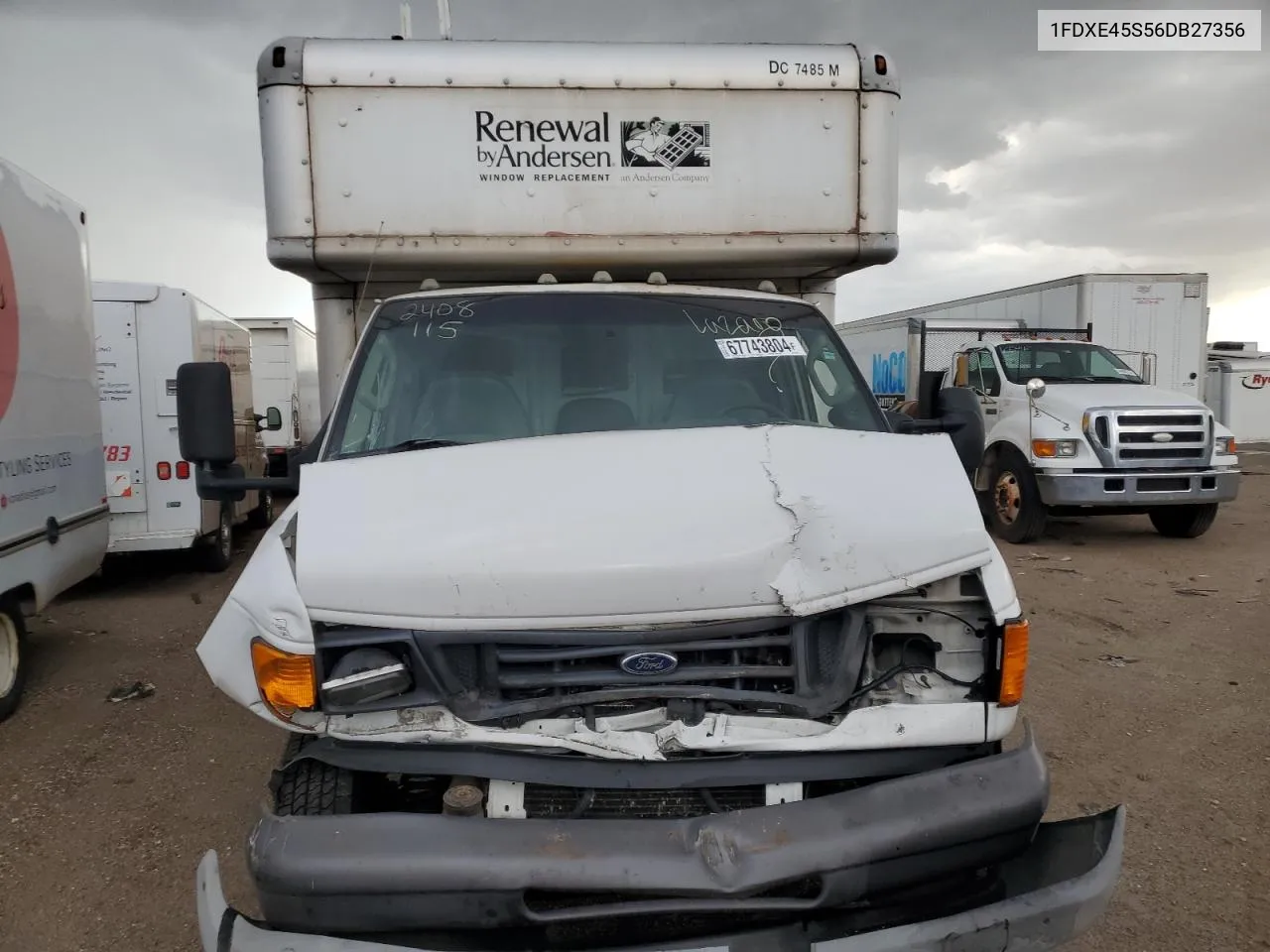 2006 Ford Econoline E450 Super Duty Cutaway Van VIN: 1FDXE45S56DB27356 Lot: 67743804