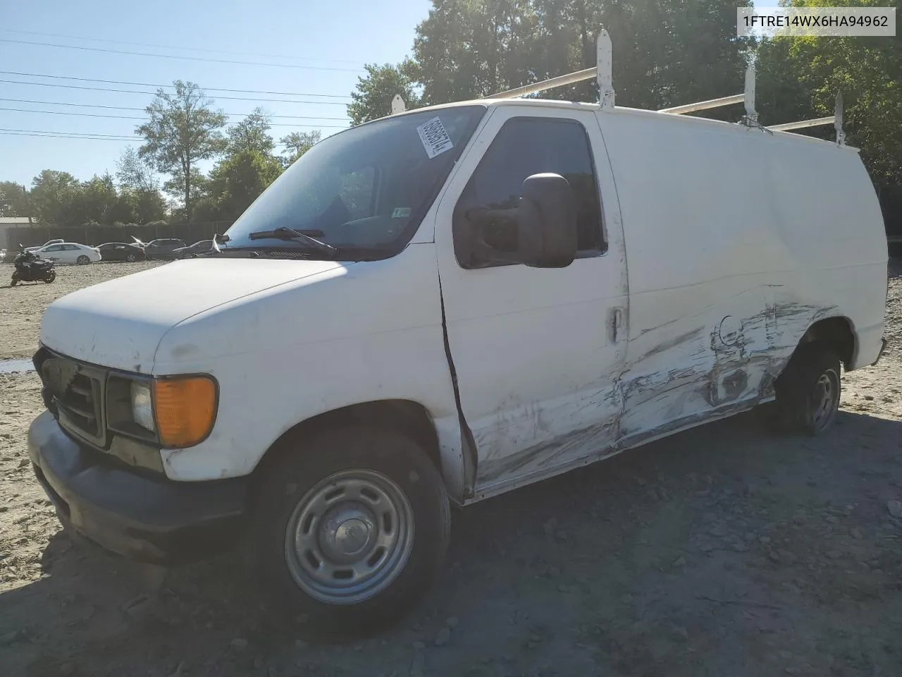 2006 Ford Econoline E150 Van VIN: 1FTRE14WX6HA94962 Lot: 69669574