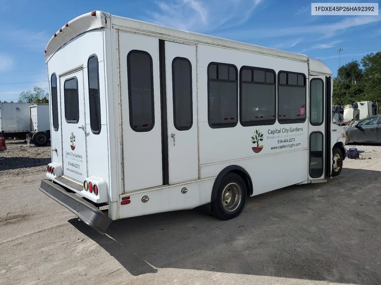 2006 Ford Econoline E450 Super Duty Cutaway Van VIN: 1FDXE45P26HA92392 Lot: 69862504