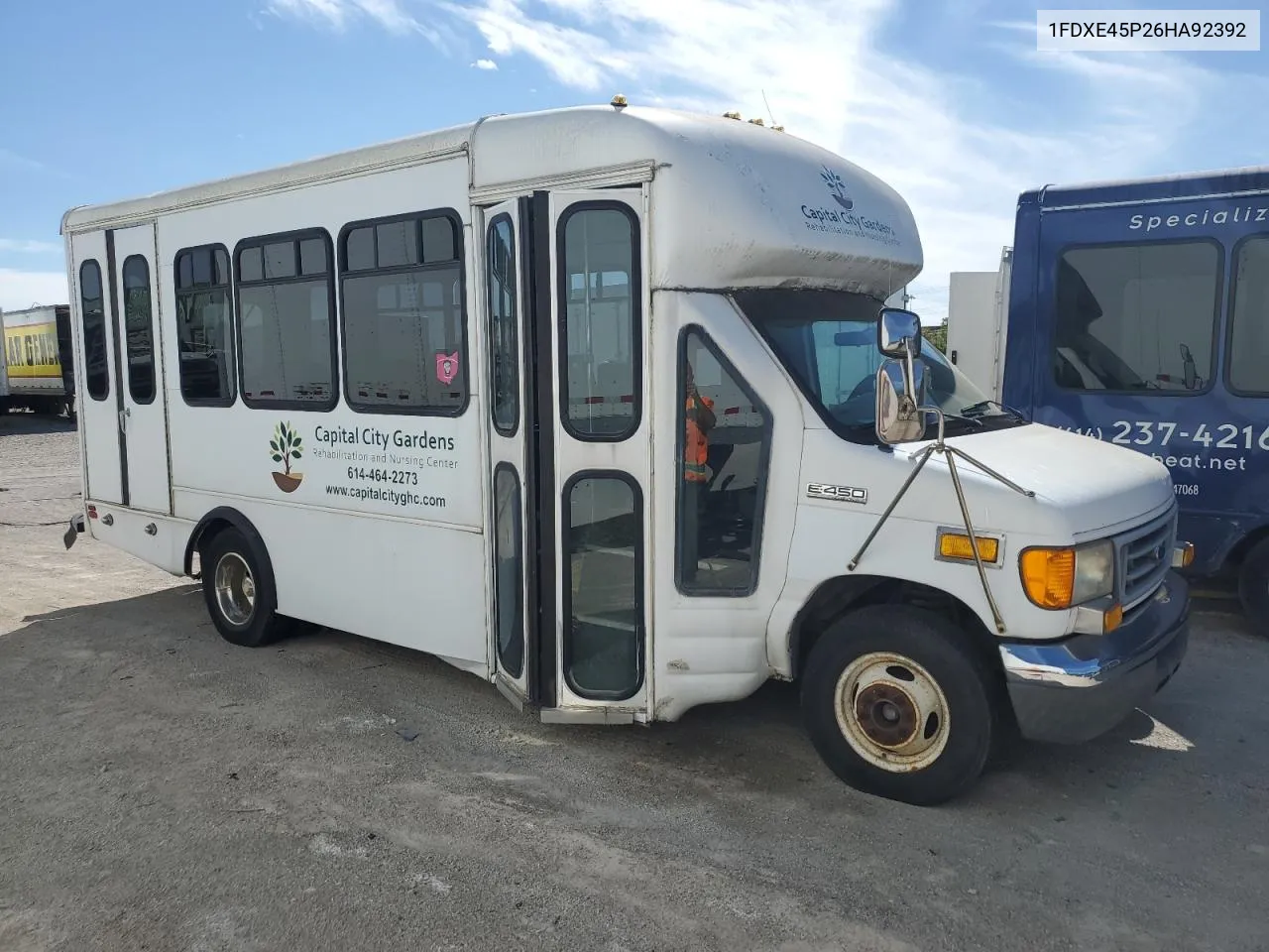 2006 Ford Econoline E450 Super Duty Cutaway Van VIN: 1FDXE45P26HA92392 Lot: 69862504