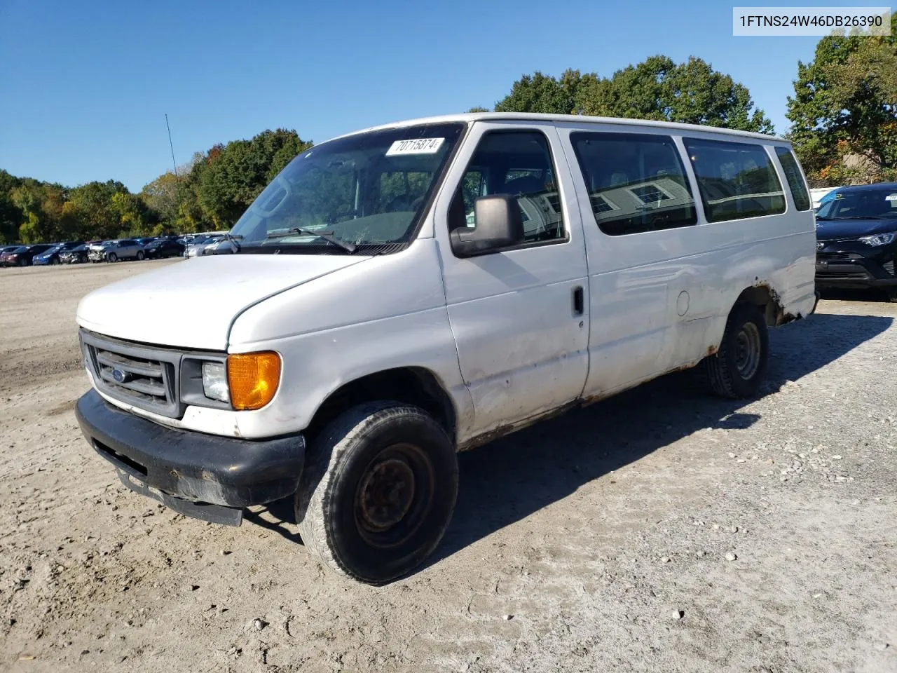 2006 Ford Econoline E250 Van VIN: 1FTNS24W46DB26390 Lot: 70715874