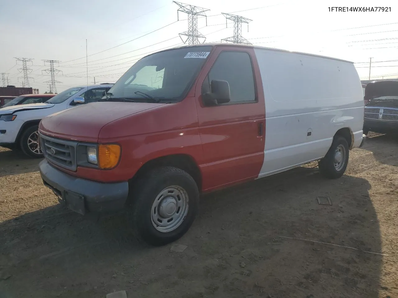 2006 Ford Econoline E150 Van VIN: 1FTRE14WX6HA77921 Lot: 70775944