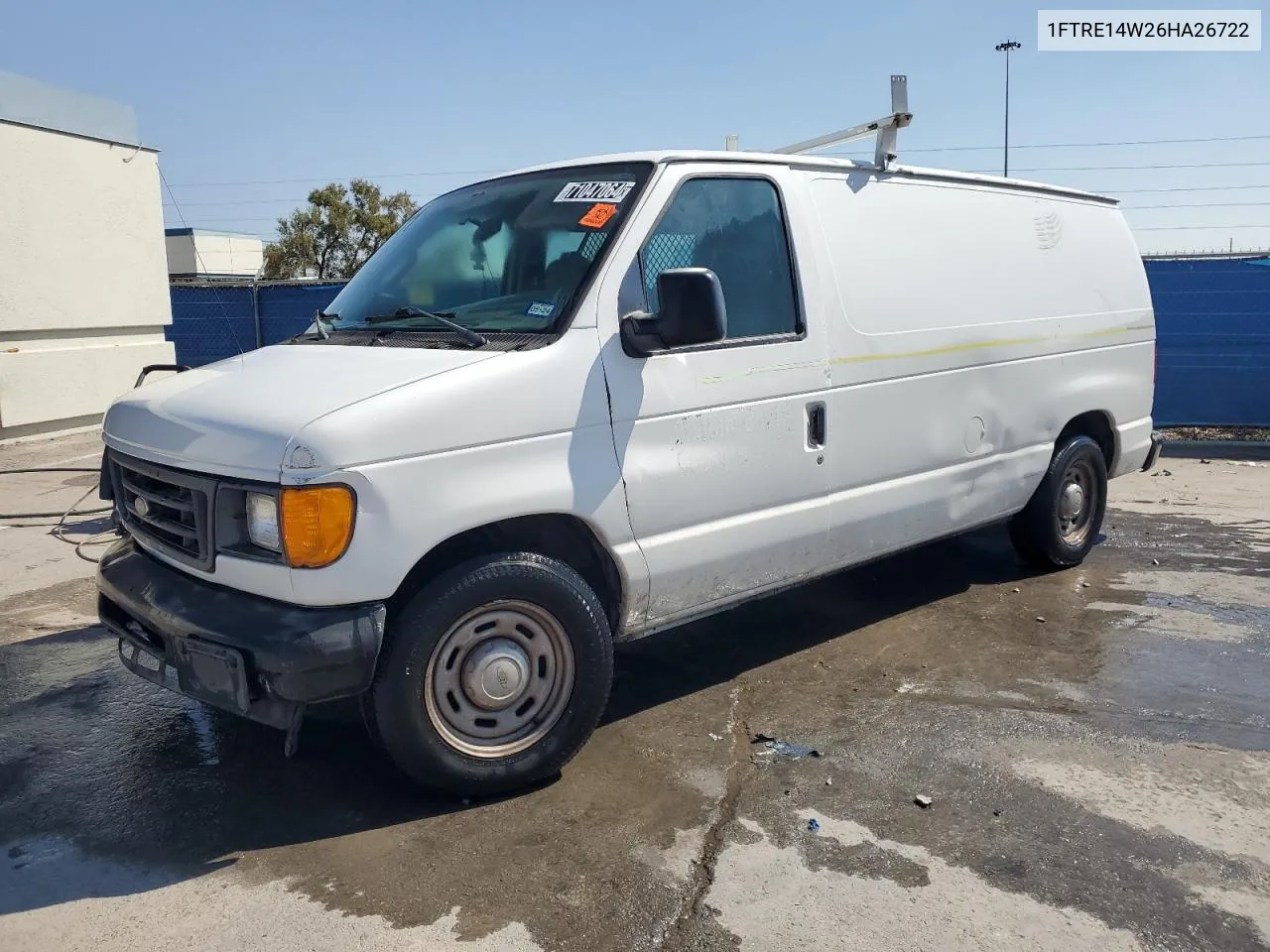 2006 Ford Econoline E150 Van VIN: 1FTRE14W26HA26722 Lot: 71047064