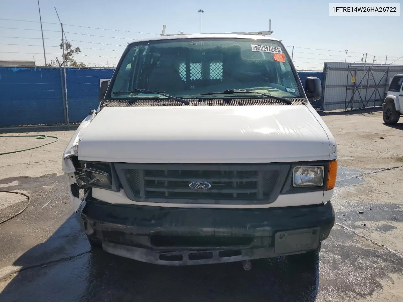 2006 Ford Econoline E150 Van VIN: 1FTRE14W26HA26722 Lot: 71047064