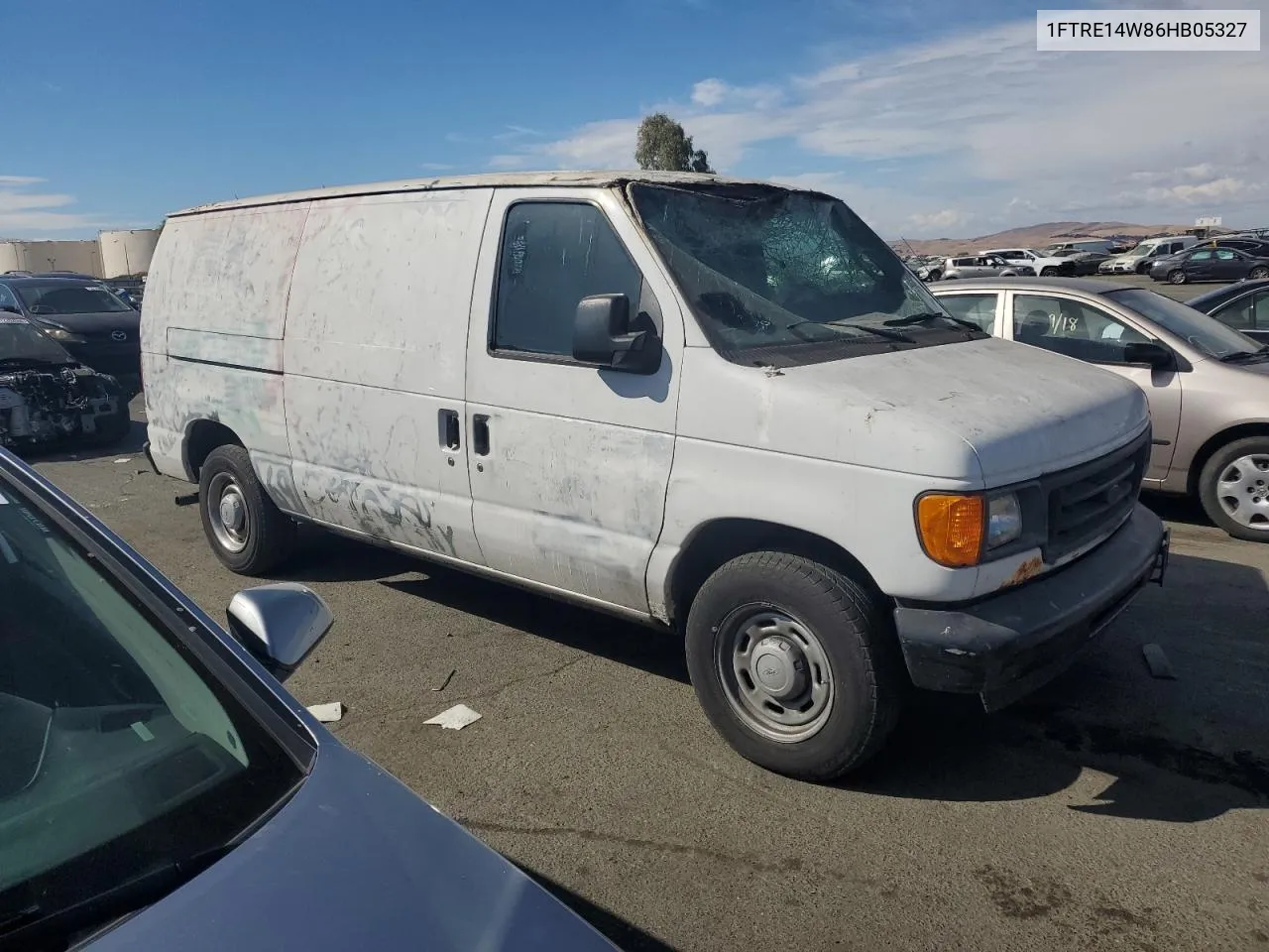 2006 Ford Econoline E150 Van VIN: 1FTRE14W86HB05327 Lot: 72053634