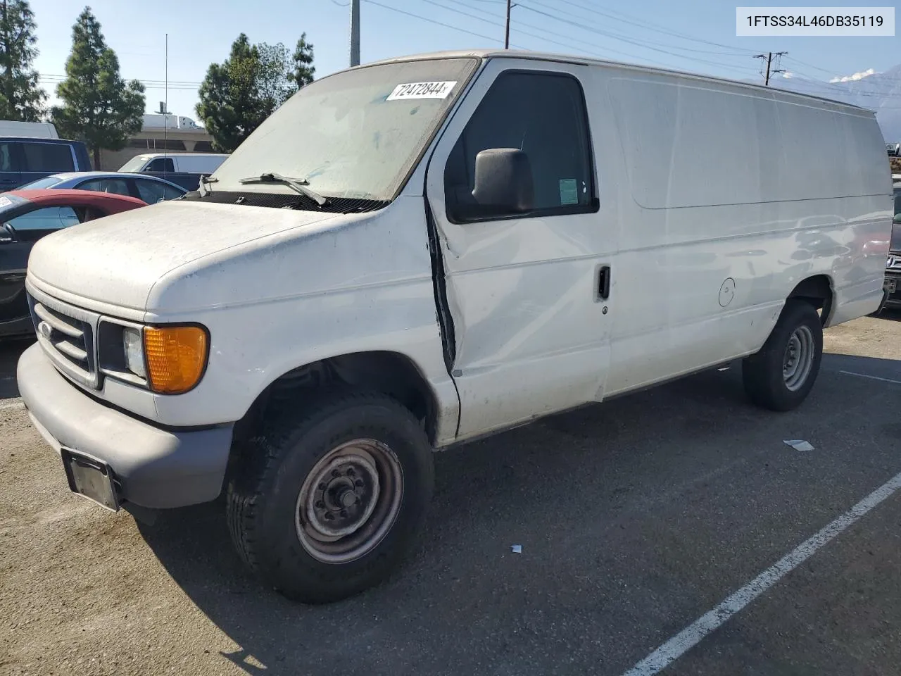 2006 Ford Econoline E350 Super Duty Van VIN: 1FTSS34L46DB35119 Lot: 72472844