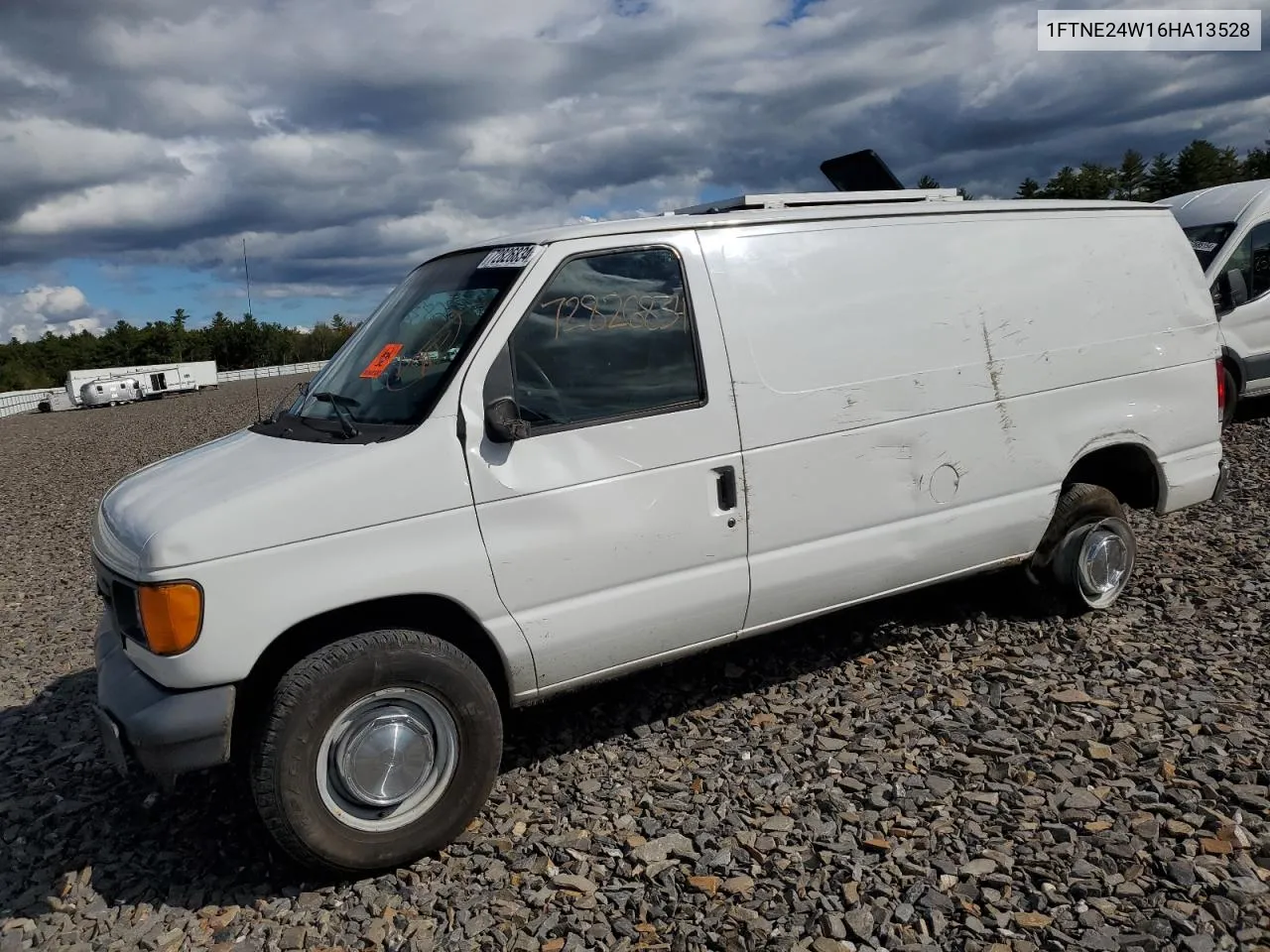 2006 Ford Econoline E250 Van VIN: 1FTNE24W16HA13528 Lot: 72826834