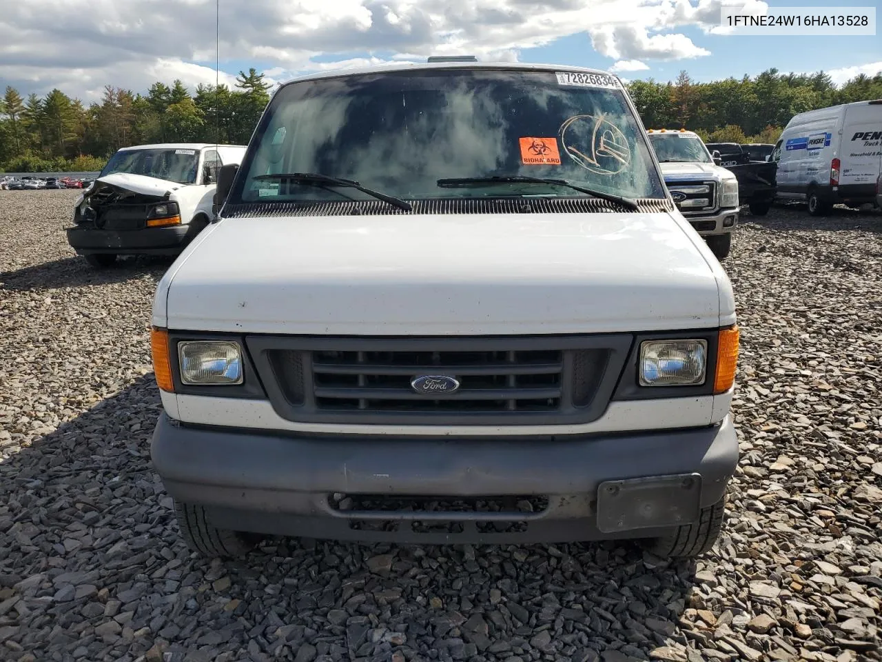 2006 Ford Econoline E250 Van VIN: 1FTNE24W16HA13528 Lot: 72826834