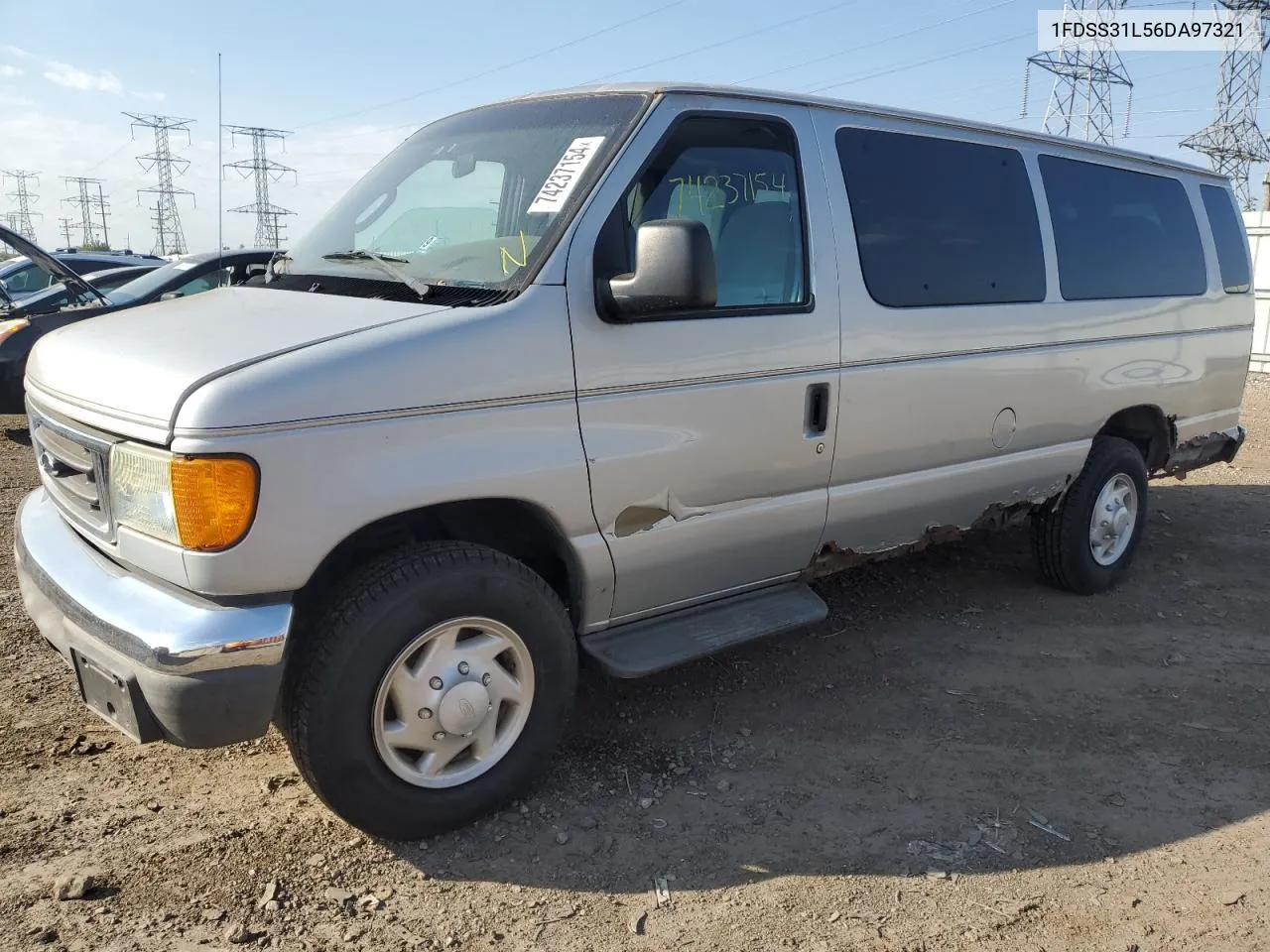 2006 Ford Econoline E350 Super Duty Wagon VIN: 1FDSS31L56DA97321 Lot: 74237154