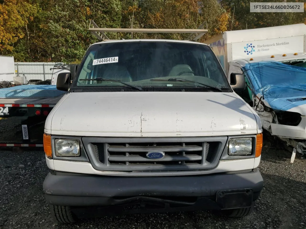 2006 Ford Econoline E350 Super Duty Van VIN: 1FTSE34L66DB26672 Lot: 74446414