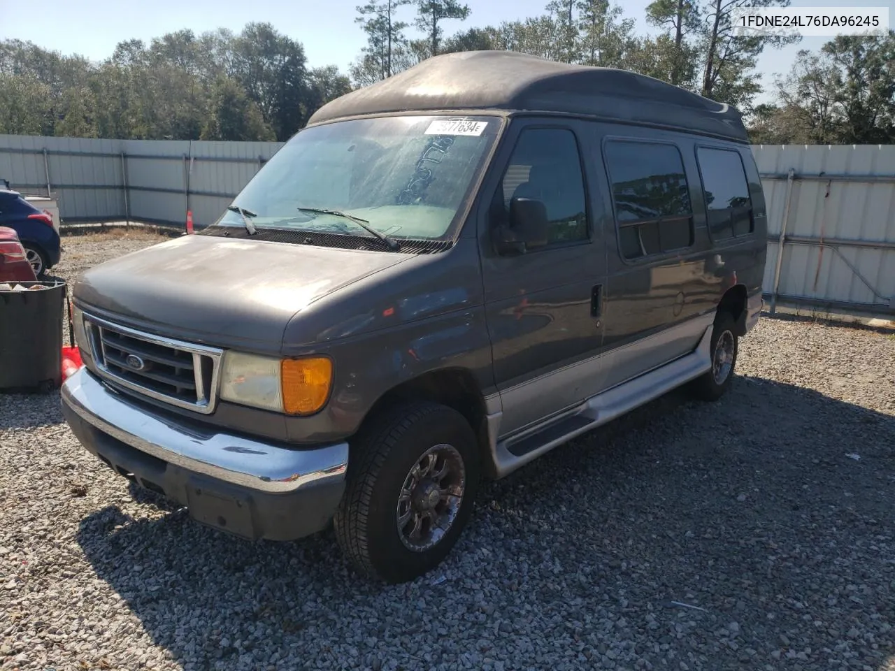 2006 Ford Econoline E250 Van VIN: 1FDNE24L76DA96245 Lot: 75077634