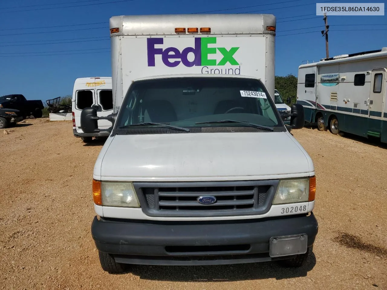 2006 Ford Econoline E350 Super Duty Cutaway Van VIN: 1FDSE35L86DA14630 Lot: 75243014